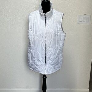 Free Country White Quilted Vest